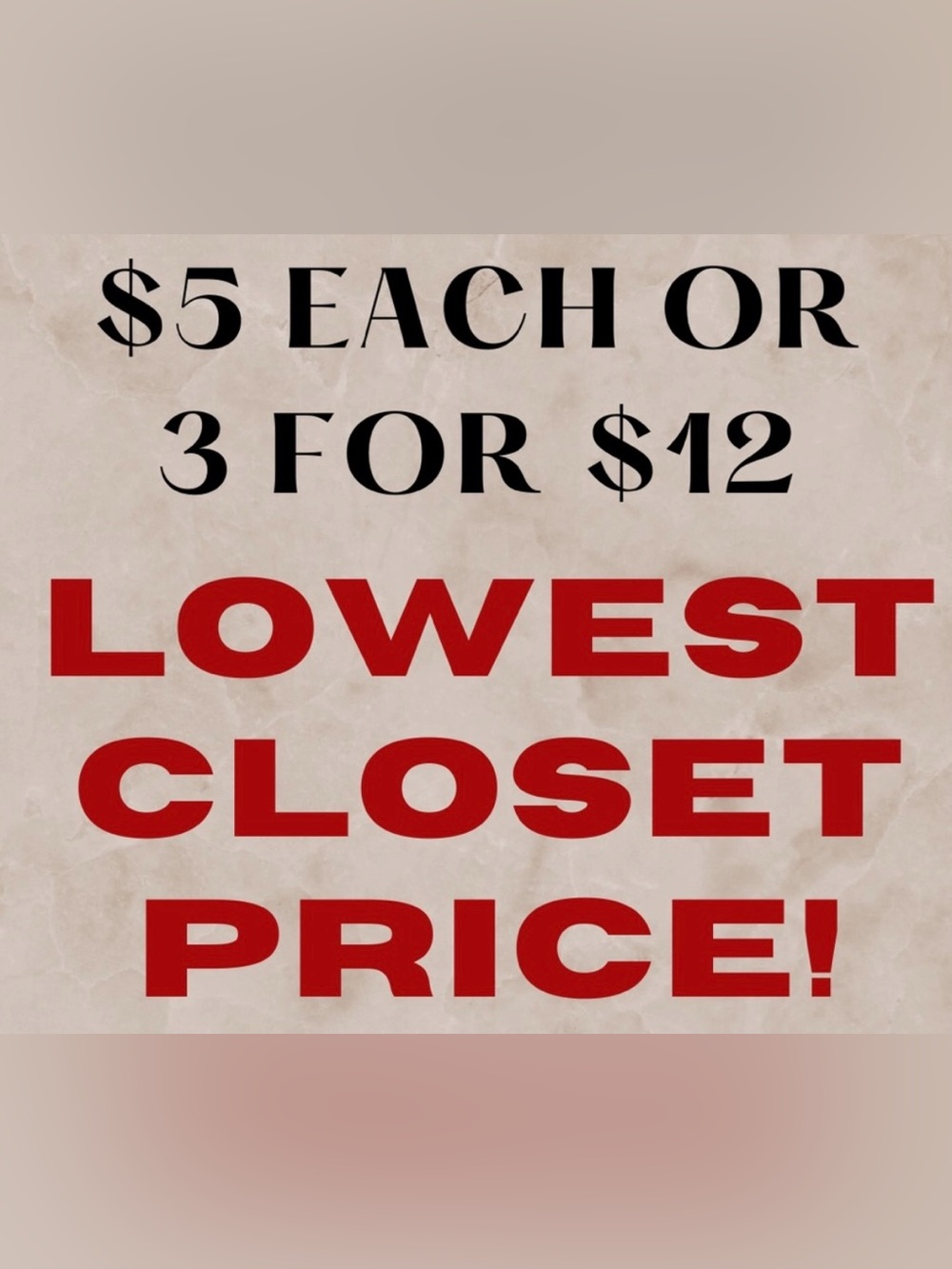 ❤️‍🔥 ONLY $5 ❤️‍🔥 or 3 items for $12 ❤️‍🔥